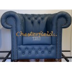 Chesterfield Lord 321 bőr ülőgarnitúra kékes, szürke színben