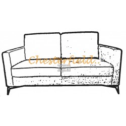 Square modern 2-es bőrkanapé egyéb színekben