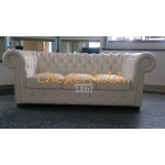 Chesterfield Classic XL 3-as kanapé Törtfehér K2