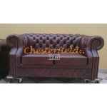 Chesterfield XL Windsor 2-es kanapé Antikbordó