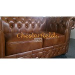 Chesterfield Lord 2-es kanapé Antik óarany S12