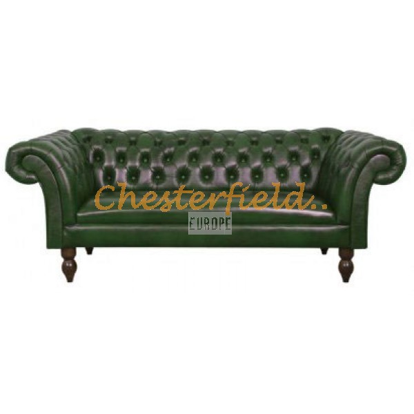 Chesterfield Díva 3-as kanapé Antikzöld A8