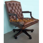 Chesterfield King forgószék, office chair 