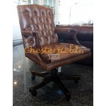 Chesterfield King forgószék, office chair 