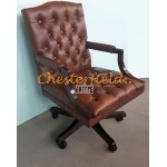 Chesterfield King forgószék, office chair 