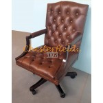 Chesterfield King forgószék, office chair 