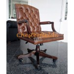 Chesterfield King forgószék, office chair 