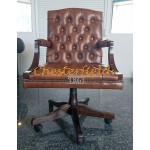 Chesterfield King forgószék, office chair 