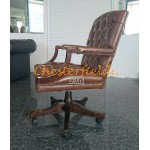 Chesterfield King forgószék, office chair 