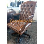 Chesterfield King forgószék, office chair 