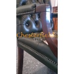 Chesterfield King karfásszék Antikzöld A8