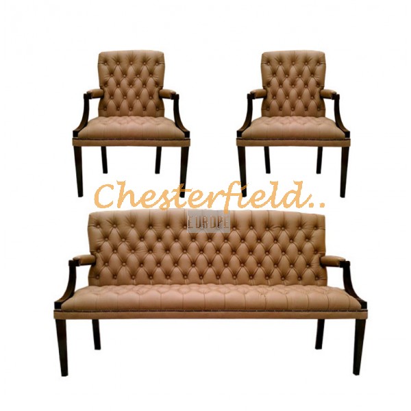 Chesterfield King 311 garnitúra Cappucchino