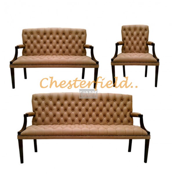 Chesterfield King 321 garnitúra Cappucchino