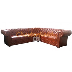 Chesterfield Lord 3+2 sarokkanapé Antikwhisky C12
