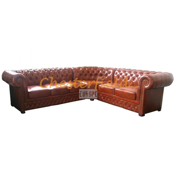 Chesterfield Lord 3+2 sarokkanapé Antikwhisky C12