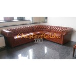 Chesterfield Lord 3+2 sarokkanapé Antikwhisky C12