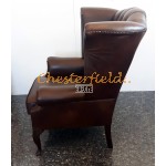 Chesterfield Queen fülesfotel Antik középbarna (A5 Mitte)