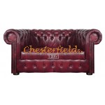 Chesterfield Williams XL 2-es kanapé Antikbordó A7