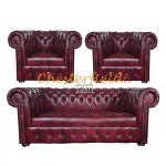 Chesterfield Williams 311 garnitúra Antikbordó A7