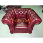 Chesterfield XL Windchester fotel Antikbordó