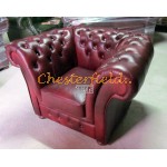 Chesterfield XL Windchester fotel Antikbordó