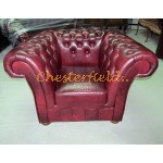 Chesterfield XL Windchester fotel Antikbordó