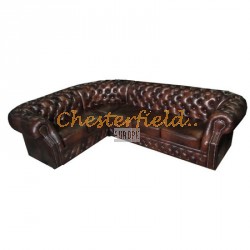 Chesterfield Windsor 2+3 sarokkanapé Antikbarna A5
