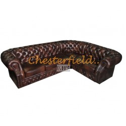 Chesterfield Windsor 3+2 sarokkanapé Antikbarna A5
