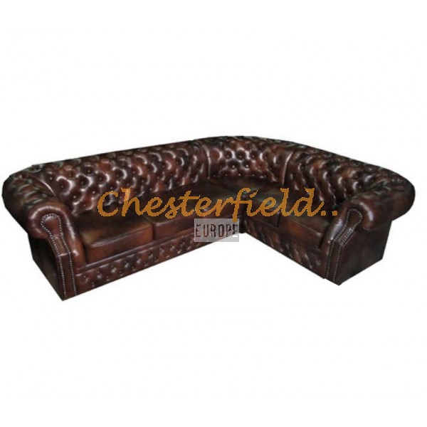 Chesterfield Windsor 3+2 sarokkanapé Antikbarna A5