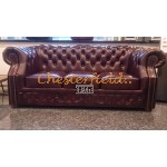 Chesterfield Windsor XL 3-as kanapé Antikbordó A7