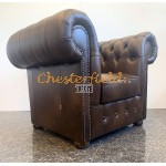 Chesterfield Classic fotel Antik középbarna A5M