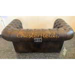 Chesterfield XL Classic  2-es kanapé Antik középbarna A5M