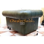 Chesterfield XL Classic 2-es kanapé Antikzöld A8