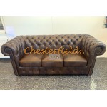 Chesterfield Classic XL 3-as kanapé Antik középbarna A5M