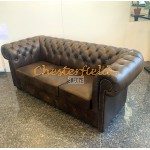 Chesterfield Classic XL 3-as kanapé Antik középbarna A5M