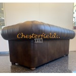 Chesterfield Classic 3-as kanapé Antik középbarna A5M