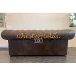 Chesterfield Classic 3-as kanapé Antik középbarna A5M