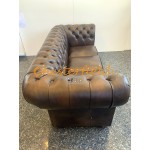 Chesterfield Classic XL 3-as kanapé Antik középbarna A5M