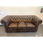 Chesterfield Classic XL 3-as kanapé Antik középbarna A5M