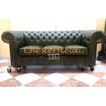 Chesterfield Classic XL 3-as kanapé Antikzöld A8