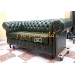 Chesterfield Classic XL 3-as kanapé Antikzöld A8