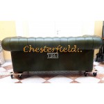 Chesterfield Classic XL 3-as kanapé Antikzöld A8