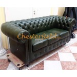 Chesterfield Classic XL 3-as kanapé Antikzöld A8