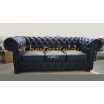 Chesterfield Classic XL 3-as kanapé Fekete K70