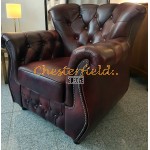 Chesterfield Monk fotel Antikbordó A7