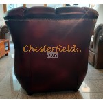 Chesterfield Monk fotel Antikbordó A7