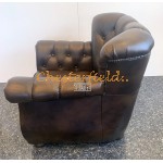 Chesterfield Monk fotel Antikközépbarna A8M