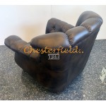 Chesterfield Monk fotel Antikközépbarna A8M