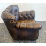 Chesterfield Monk fotel Antikközépbarna A8M