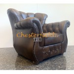 Chesterfield Monk fotel Antikközépbarna A8M